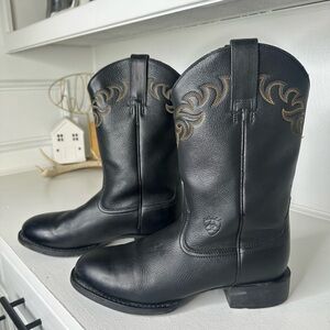 Ariat Black Leather Heeled Boots